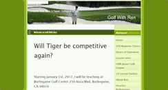 Desktop Screenshot of golfwithren.com