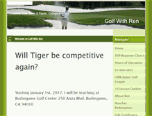 Tablet Screenshot of golfwithren.com